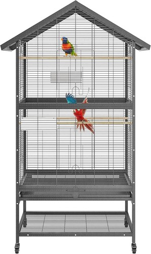 Large parrot bird cage with - large,