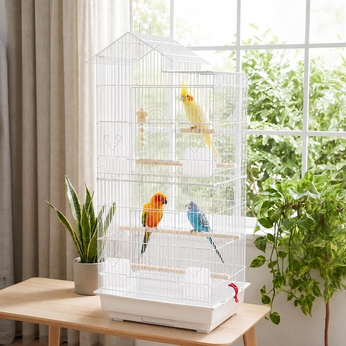 Large metal parrot cage bird - metal,