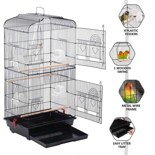 Large metal bird cage for - bird,