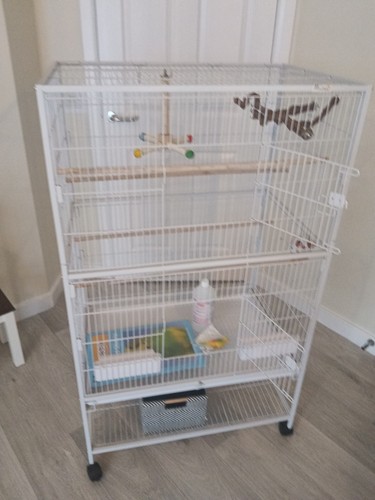 Pawhut large bird cage - pawhut, budgie