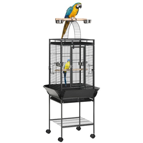 Pawhut steel bird cage large - steel,