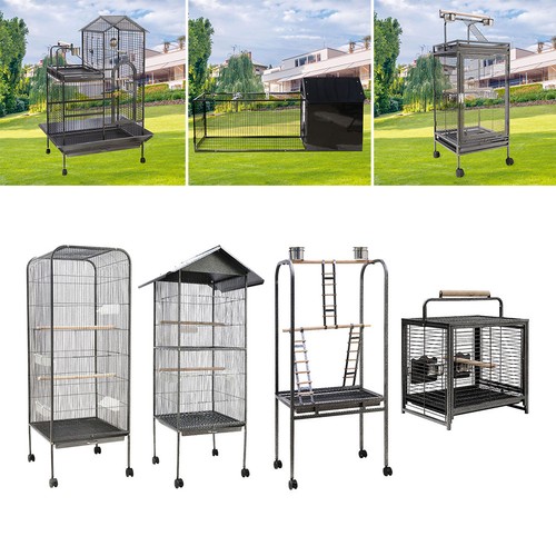 Large metal bird cage - bird, parrot