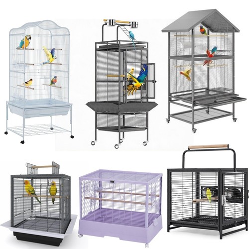 Large metal bird cages - large, parrot