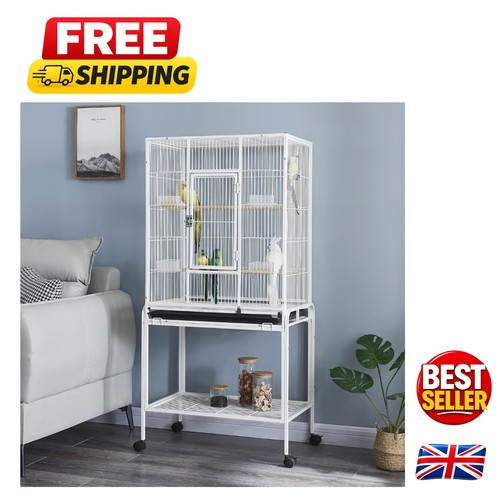Spacious 136cm metal bird cage - spacious,